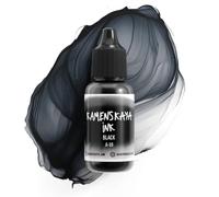 KAMENSKAYA Alcohol Inks, Basic line ‘A’: Concentrated Alcohol Based dye Inks, Black Alcohol Ink, 0.51 fl oz (15 ml), for Alcohol Ink Painting