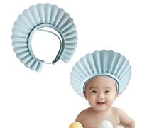 KAMHBE - Cuffia da doccia per bambini, regolabile, con dinosauro, per lavare i capelli, per occhi, orecchie e viso (conchiglia)