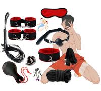 KaMieeg [10pcs] Kit Multifunzionale Rosso per Esercizi da Polso, Accessori Regolabili per Attrezzature per L'allenamento Yoga, Regalo Originale-K2