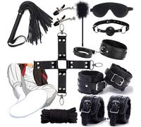 KaMieeg Set Di Allenamento Yoga Multifunzionale in Pelle Nera, Accessori Per Fitness E Attrezzature Sportive Per Migliorare L'allenamento Muscolare Multidimensionale - K8