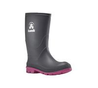 Kamik Stomp - Stivali di gomma Bambina, Grigio (Charcoal/Magenta Chm), 28/29 EU