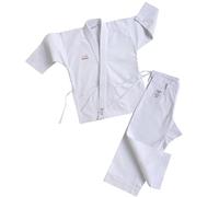 Kamikaze Karategui Premier Kata, costume da karate da competizione Kata, 100% cotone, peso medio, colore bianco, bianco, 3 / 160 cm