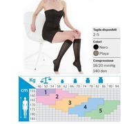 kamila calza autoreggente up easy 140 denari punta aperta nero 5