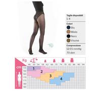 Kamila collant maglia liscia pretty 70 denari nero 4