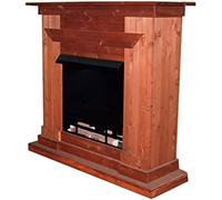 Kaminbau Mierzwa Camino decorativo per camino, modello Berlino, ciliegio, adatto per camini