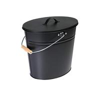 Kamino-Flam 333252 Contenitore per Carbone, Metallo, Nero, 24 Litri