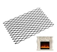 Kaminrost in acciaio - ruggine del fuoco, supporto luminoso solido | Calore -porta a testa di legno resistente con setaccio a punto, robusto inserto per per in legno, caminetti, barbecue