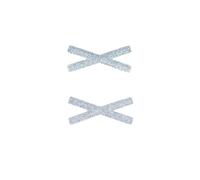 Kamipita Cross X Mini Type, 2 fermagli per capelli antimacchia, 5 x 2,1 cm, colore: azzurro