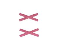 Kamipita Cross X Mini Type, 2 fermagli per capelli antimacchia, 5 x 2,1 cm, colore rosso tinta unita