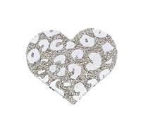 KAMIPITA Fermaglio per capelli a forma di cuore glitterato, non lascia segni, forcine per capelli, fasce per capelli, granaio a punto singolo (4,8 x 4,3 cm) (modello-champagne)