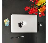 kamiustore Adesivo per Apple MacBook Modello Paint The Apple Sticker in Vinile prespaziato (Bianco)