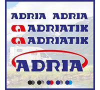 Kamiustore Adesivo set loghi “Adria Adriatik Logo” per camper caravan roulotte e barche