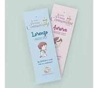 Kamiustore Segnaposto Segnalibro Mod. Harmony per Prima Comunione Personalizzati con Nome e Data