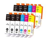 kamo 364XL (Pacco da 12) cartucce Compatibili con HP 364 XL - per Deskjet 3070A 3520 3522 3524, Officejet 4620 4622, Photosmart 5510 5520 5514 5515 5522 5524 6510 6520 7510 7520