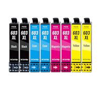 Kamo 603XL (Pacco da 8) cartucce Compatibili con Epson 603 XL - per Expression Home XP-2100 XP-2105 XP-3100 XP-3105 XP-4100 XP-4105 XP-4150, Workforce WF-2810 WF-2820 WF-2830 WF-2835 WF-2850 WF-2870