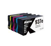 Kamo 937e (Pacco da 4) cartucce Compatibili con HP 937e 937 XL - per OfficeJet Pro 9120 9120e 9122e 9125e 9129e 9130e 9110b 9120b 9130b