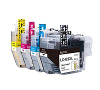 kamo LC-422 XL Cartucce d'inchiostro compatibili con Brother LC-422VAL LC422 LC-422XL, confezione da 4, per MFC-J5340DW MFC-J5345DW MFC-J5740DW MFC-J6540DW MFC-J6940DW MFC-J5340DWE MFC-J6540DWE