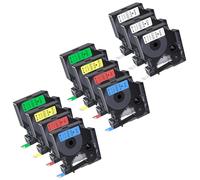 kamo Nastri (12 mm x 7 m), compatibili con Dymo D1 45013 45016 45017 45018 45019, per LabelManager 120P 160 210D 220P 260P 280 350D 360D 420P LabelPoint 150 200 etichette. Writer 400 450 DUO