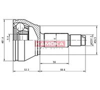 Kamoka 6708 KAMOKA Kit giunti, Semiasse