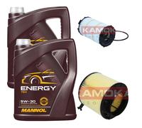 KAMOKA Controllo Set 10 L MANNOL Energy 5W-30 per Audi A5 S5 quattro