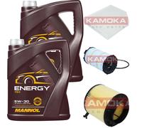 KAMOKA Controllo Set 10 L MANNOL Energy 5W-30 per Audi A5 S5 quattro