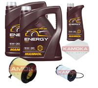 KAMOKA Controllo Set 11 L MANNOL Energy 5W-30 per Audi A5 S5 quattro