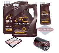 KAMOKA Controllo Set 11L MANNOL Energy 5W-30 per KIA Sorento I 2.5 CRDi