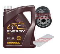 KAMOKA Controllo Set 5 L MANNOL Energy 5W-30 per Toyota IQ 1.0