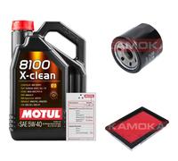 KAMOKA Controllo Set 5 L MOTUL 8100 X-CLEAN 5W-40 Per Nissan Micra IV K13