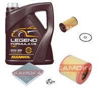 KAMOKA Controllo Set 5L MANNOL 0W-20 per Opel Astra K Kit Cambio Olio
