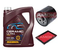 KAMOKA Controllo Set 5L MANNOL Ceramic 5W-40 Per Nissan Micra IV 1.2 Note
