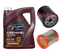 KAMOKA Controllo Set 5L MANNOL Ceramic 5W-40 Per Peugeot 106 II 1.1i 1.6i