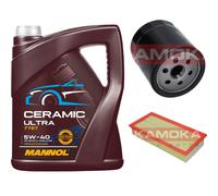 KAMOKA Controllo Set 5L MANNOL Ceramic 5W-40 Per Peugeot 807 2.2 HDi 2.0 406