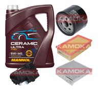 KAMOKA Controllo Set 5L MANNOL Ceramic 5W-40 Per Renault Modus/Grand 1.5 dCi