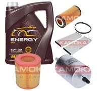 KAMOKA Controllo Set 5L MANNOL Energy 5W-30 per Audi A6 Avant 2.0 TFSI