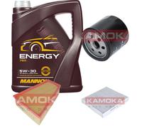 KAMOKA Controllo Set 5L MANNOL Energy 5W-30 per Ford Mondeo IV Turnier 1.6