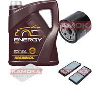 KAMOKA Controllo Set 5L MANNOL Energy 5W-30 per Mazda 3 1.6 1.4