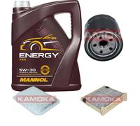 KAMOKA Controllo Set 5L MANNOL Energy 5W-30 per Mitsubishi Grandis 2.4 MIVEC