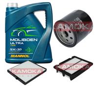 KAMOKA Controllo Set 5L MANNOL MOLIBDEN ULTRA 5W-30 Per Chevrolet Aveo/Kalos
