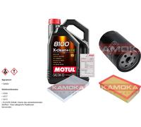 KAMOKA Controllo Set 5L MOTUL 8100 X-CLEAN 0W-30 Per Audi 100 2.3 E 2.0 A6