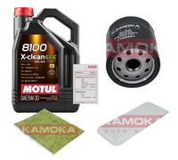 KAMOKA Controllo Set 5L MOTUL 8100 X-CLEAN EFE 5W-30 Per Toyota IQ 1.0