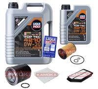 KAMOKA Controllo Set 6 L Liqui Moly Top Tec 4210 0W-30 Per Honda Civic VIII