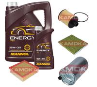 KAMOKA Controllo Set 6 L MANNOL Energy 5W-30 per Opel Corsa D 1.3 CDTi