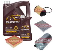 KAMOKA Controllo Set 6 L MANNOL Energy 5W-30 per Opel Corsa D 1.3 CDTi