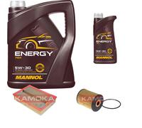 KAMOKA Controllo Set 6 L MANNOL Energy 5W-30 per VW Sharan 2.8 VR6