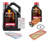 Kamoka Controllo Set 6L di Motul 8100 x-Clean 0W-30 per Mercedes-Benz