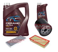 KAMOKA Controllo Set 6L MANNOL Ceramic 5W-40 Per Peugeot 807 2.2 HDi 2.0