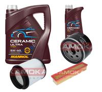 KAMOKA Controllo Set 6L MANNOL Ceramic 5W-40 Per Renault Kangoo 1.5 dCi