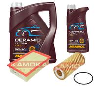 KAMOKA Controllo Set 6L MANNOL Ceramic 5W-40 Per VW Golf VII 2.0 GTI Polo