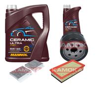 Kamoka Controllo Set 6L mannol Ceramica 5W-40 per Alfa Romeo Gt 1.9 JTD 147